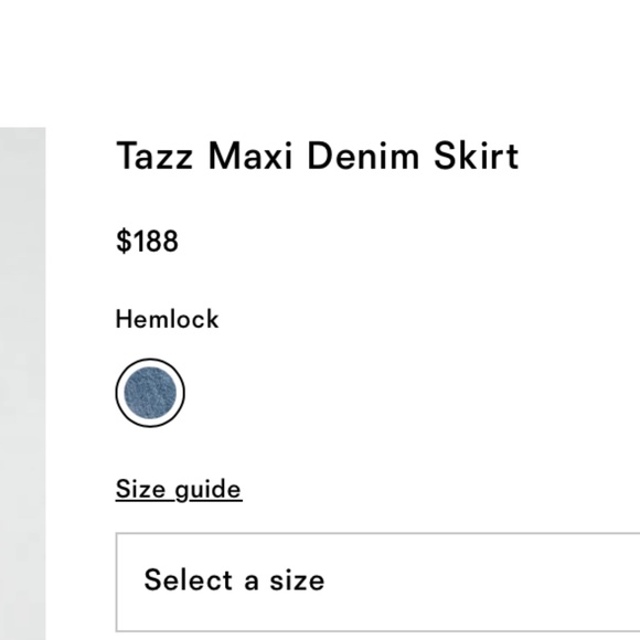 Reformation Tazz Maxi Denim Skirt in Brown 🤎 - Picture 5 of 5